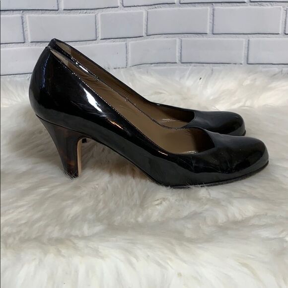 AnyiLu Black‎ Patent Leather Heels Size 38.5/8.5 - Picture 4 of 6
